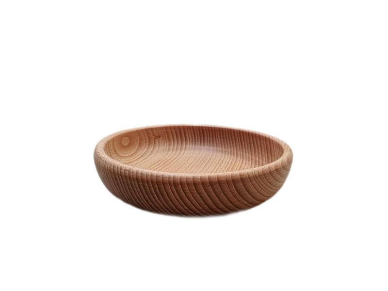 Bol de lemn din lemn de fag, 18 cm 